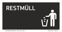 GEG Aufkleber Restmüll 55x120mm