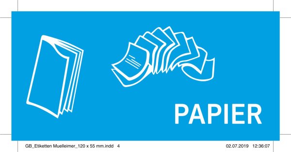 GEG Aufkleber Papier 55x120mm