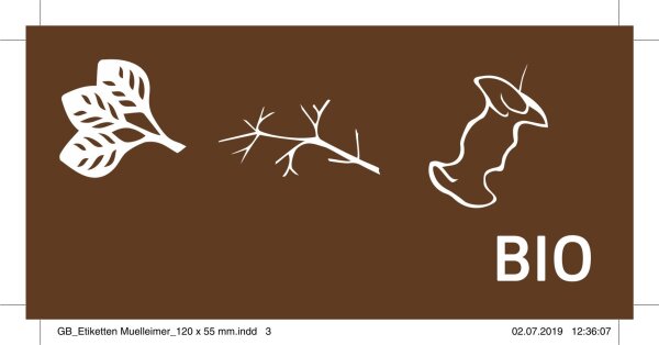 GEG Aufkleber Bio 55x120mm