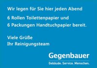 GEG Aufkleber Hygieneartikel 6x festgelegt 105x150mm