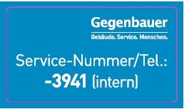 GEG Aufkleber Servicenummer 50x90mm