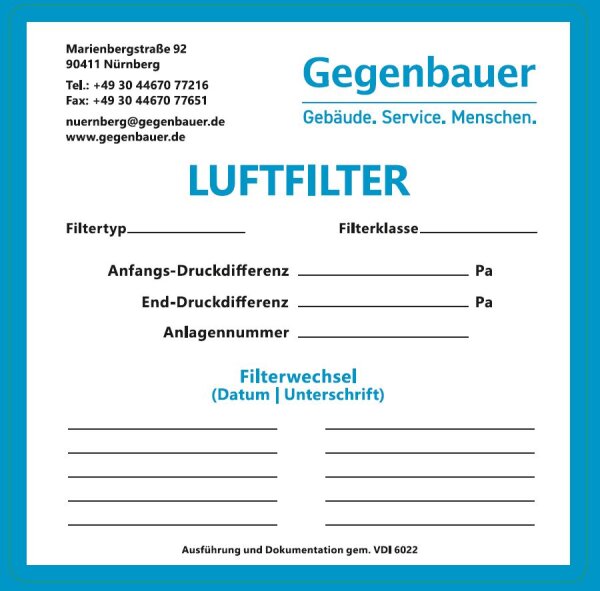 GEG Aufkleber Luftfilter100x100mm
